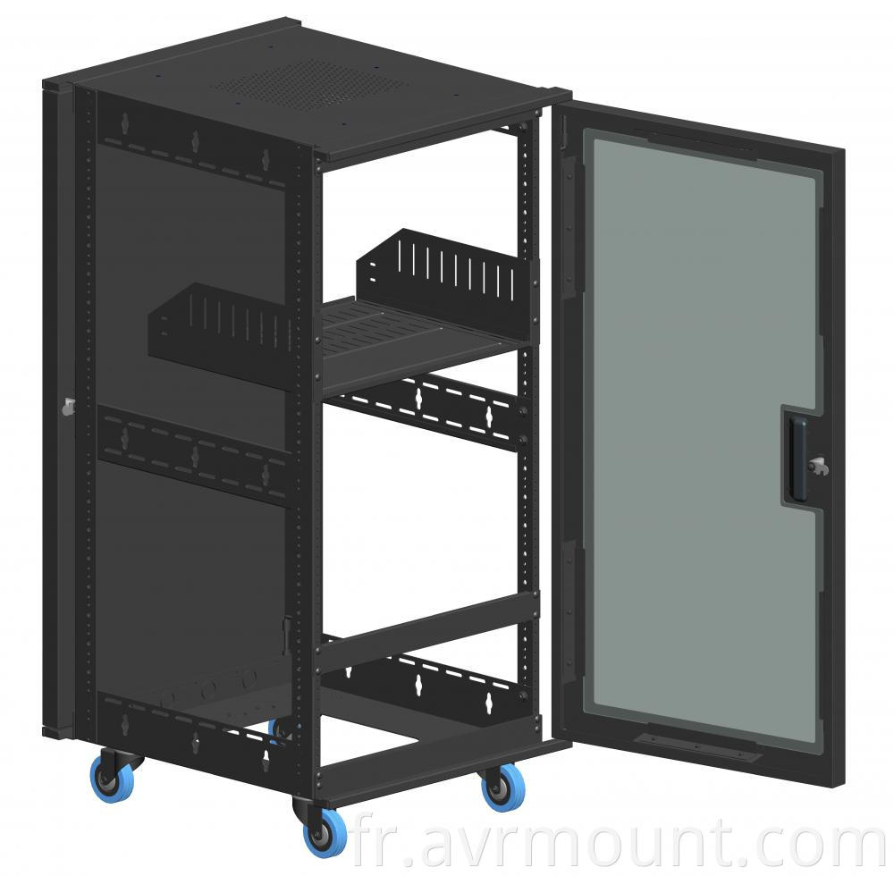 AV rack 21u door shelf